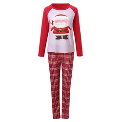 Family Christmas Pajamas Matching Cartoon Pajamas Clothes Set For Women And Men And Kids