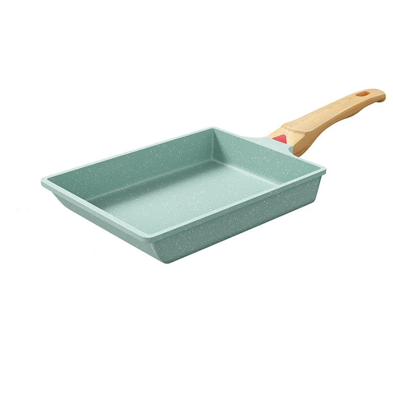 High Quality 18cm 20cm Aluminum Japanese Tamagoyaki Frying Pan Nonstick Square Sweet Egg Omelet Frying Pan
