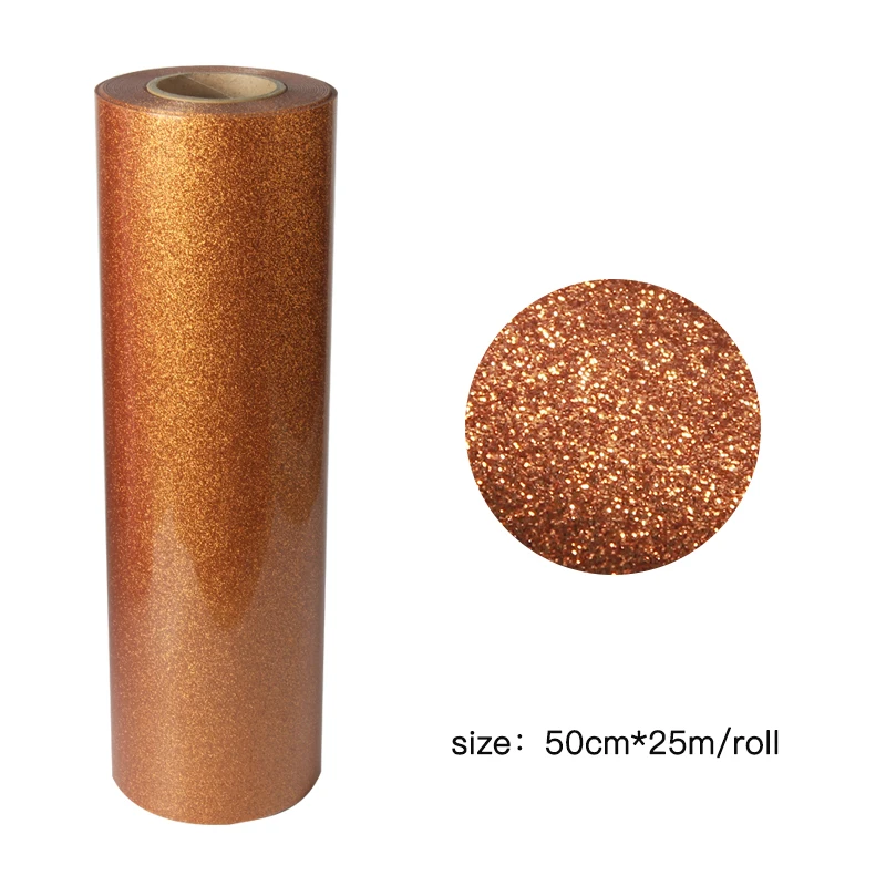 Wholesale twinkle big glitter htv garment heat transfer vinyl for t-shirts textile clothes