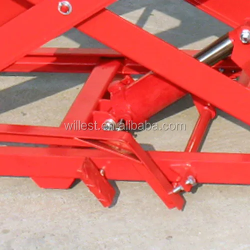 Hydraulic Motorcycle Scissor Lift Jack Hoist Stand HUTZ 1000 lbs AL10HS160 Motorbike Repair Lift Table