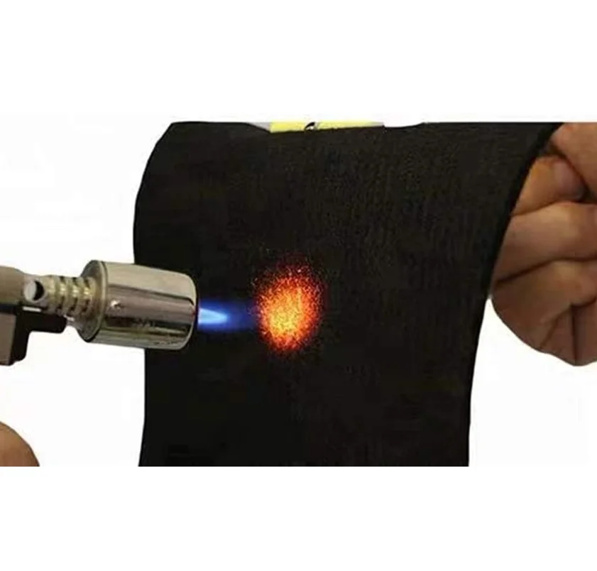 Cuttable Flame Retardant Fabric Fireproof Blanket Carbon Fiber Fireproof Mat Fire Resistant Pad for Welders Camp Barrier