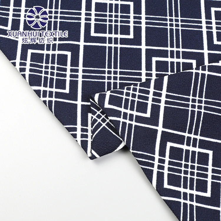 
Xuanhui Textile Printed Knitted Fabric Trills Design Ant Bubble Fabric In Stock Polyester Four Way Stretch Spandex Fabric 