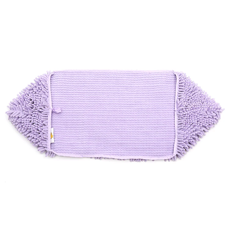 
Durable, Quick Drying, Ultra Absorbent Microfiber Chenille Pet Dog Bath quick Dry towel with Hand Pockets 
