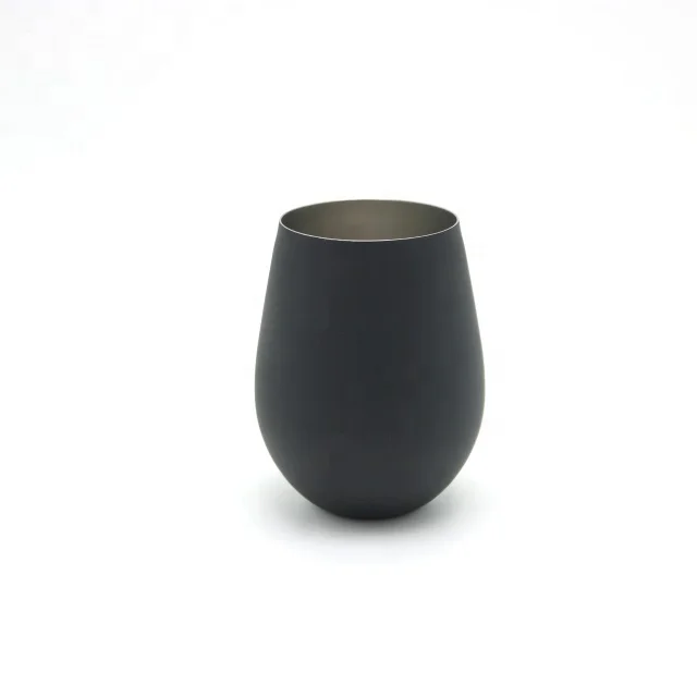 18oz Matte Black Color Moscow Mule Egg Shaped Drinks Coffee Beer Cocktail Vodka Mint Julep Ginger Tea Mug Cup