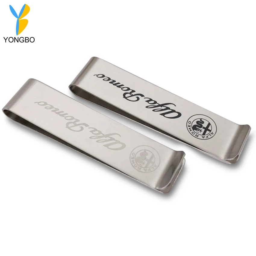 Metal Money Clip Slim Minimalist Wallet Cash Bills Spring Clips Credit Card Clamp Letter Document Holder for Men and Women