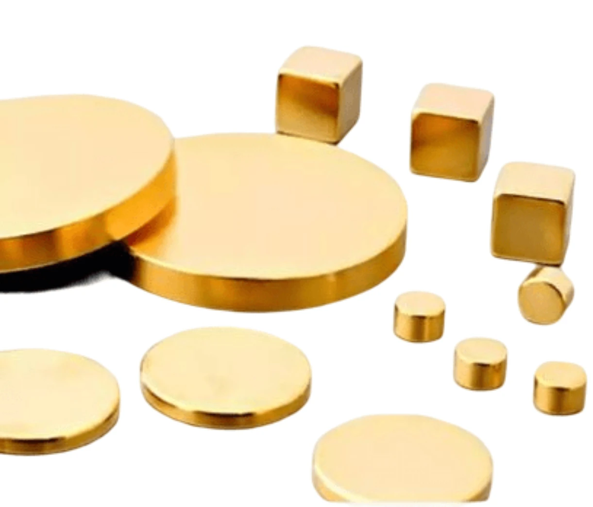 Factory Price Super Strong Powerful Neodymium Magnets permanent n35  ndfeb neodymium magnet gold for customised design