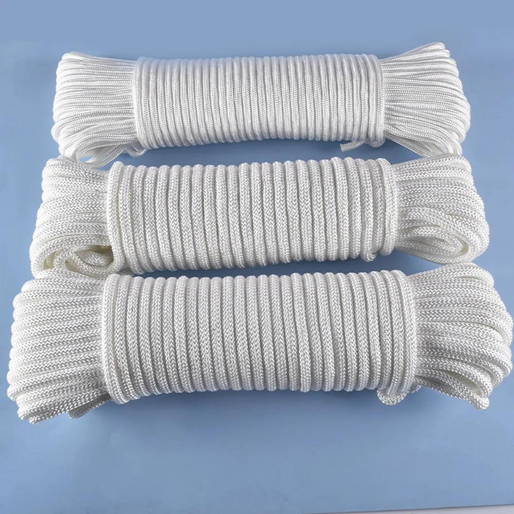 China Manufacture 10mm polyster double cotton braided rope