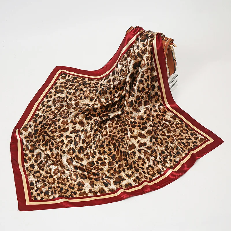 Fashion Brown Leopard Scarves Print Scarf for Women Girls