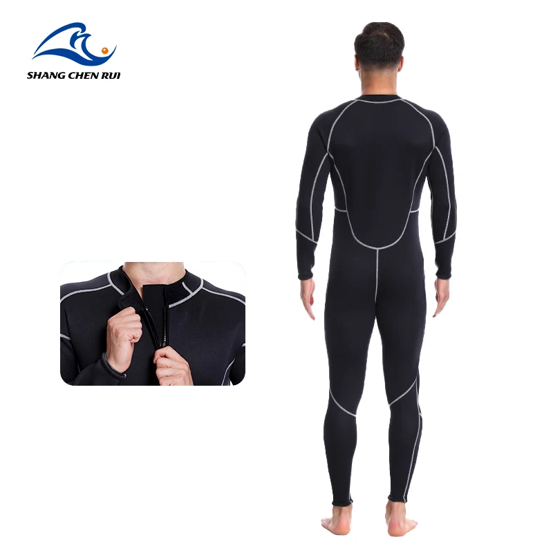 3mm 5mm 7mm Neoprene New Front Chest Zipper Sports Wear Long Sleeve Long Pants Water Sports Wet Diving Suit