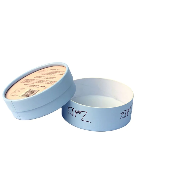 Roll edge cosmetic cardboard tubes small round gift boxes cylinder cardboard box with custom printing