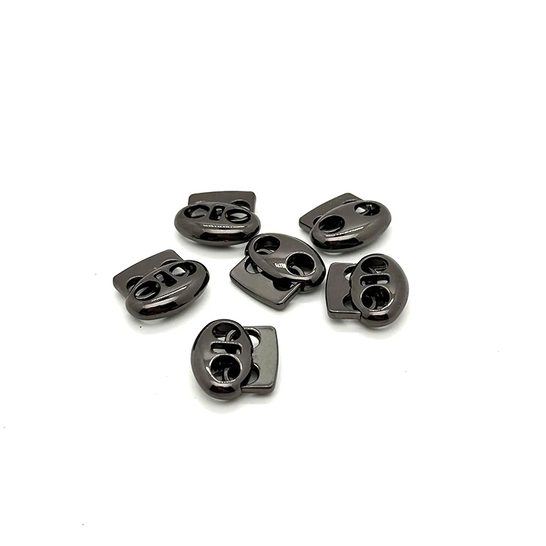 China Factory Manufacture Garment Clothing Accessories Pom Recycled Colorful Rope Stopper Toggle Plastic Lock Buckle Cord Lock