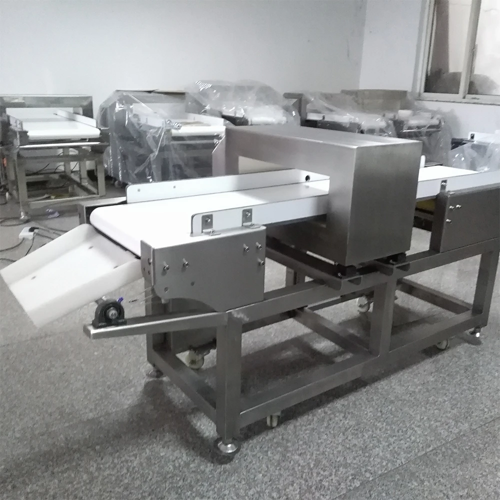 Metaldetector for ice cream vegetable cutting machine wood chipper with conveyor