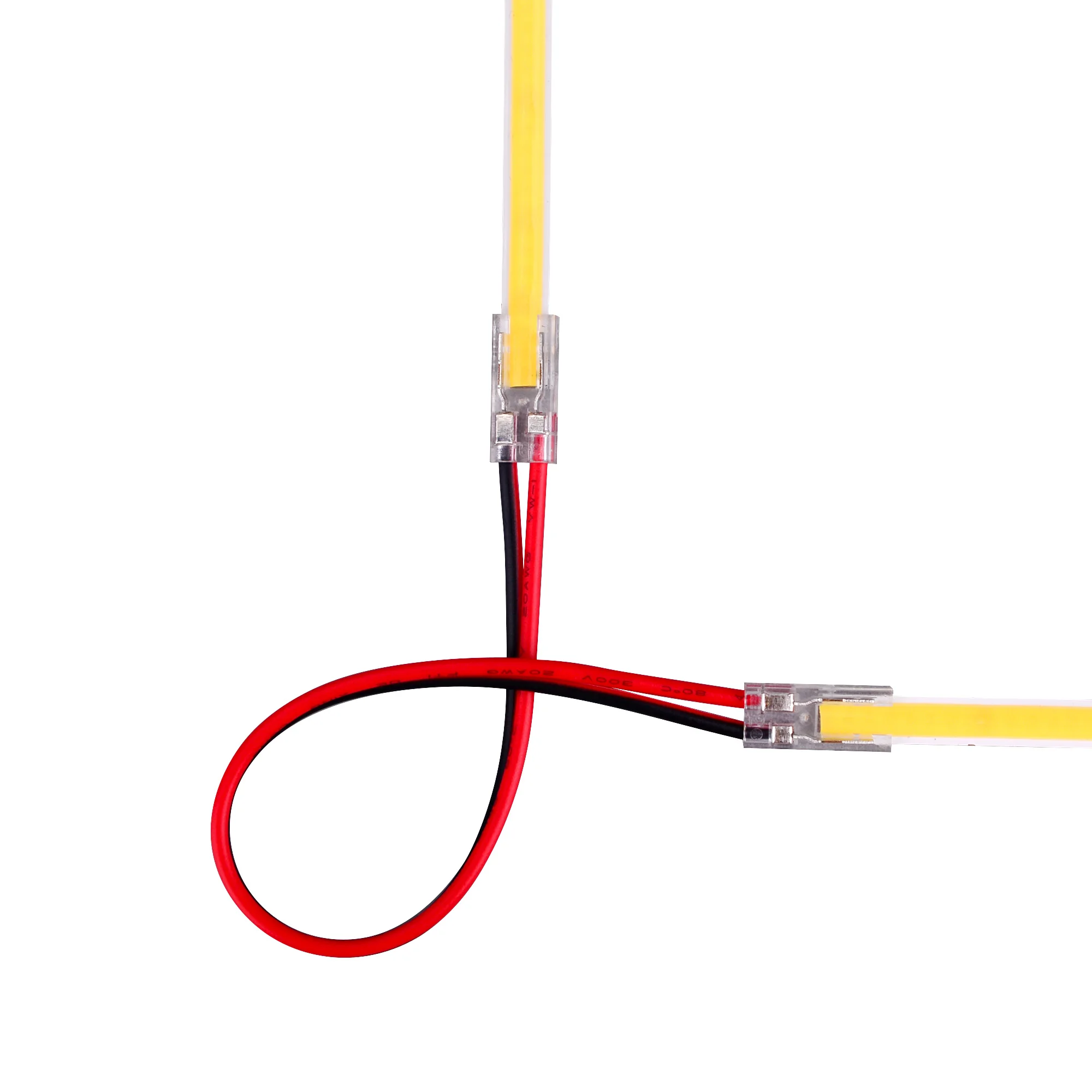 H-A2T-2P-5 5mm 2 pin 2 heads wire solderless qijie cob led strip connector