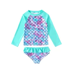 Bear Leader Girls Baby Swimsuit Lace Girl Swimwear Print Kids Bathing Suit Girls Beach Dresses One-piece Swimsuit Kids Clothes