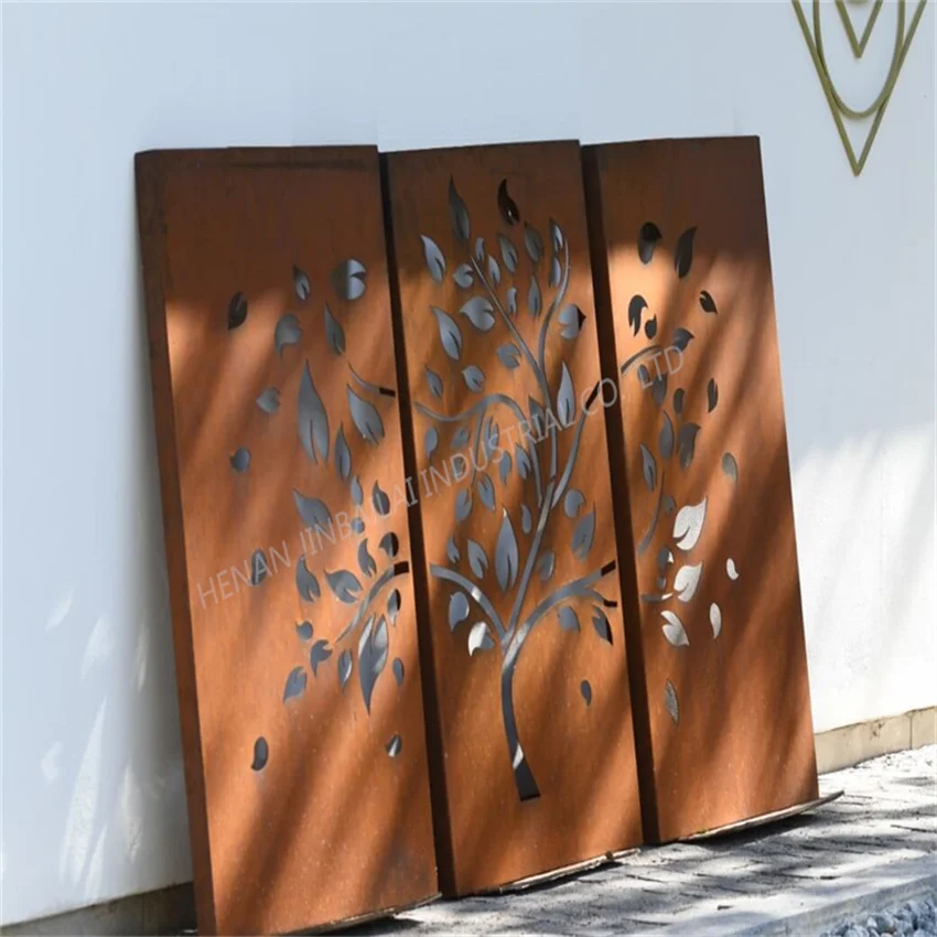 corten steel decorative screens laser cut steel screens decorative corten steel screens