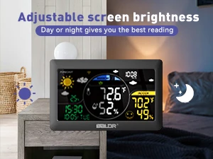 BALDR Wi-Fi Weather Station Hub Real Time Weather Forecast Temperature and Humidity Smart Thermometer Hygrometer