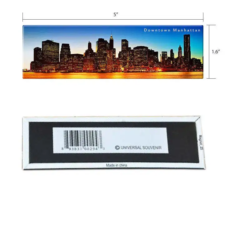 Hot Sell Embossed Private Custom Design Vintage Mini Aluminum Souvenir Metal Magnet