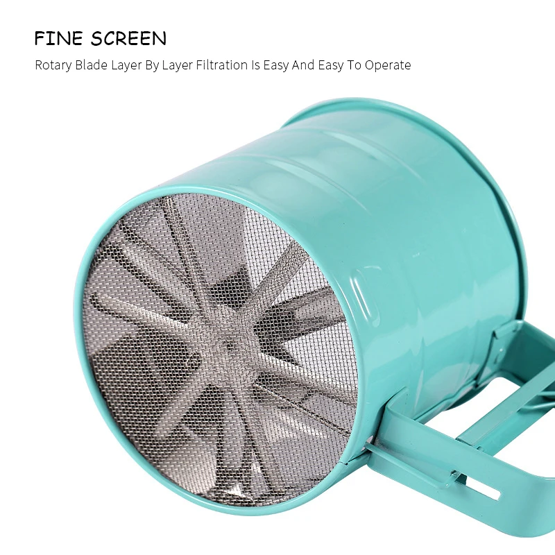 Kitchen Accessories Flour Sifter Stainless Steel Sieve Cup Large Sifter For Baking Tools And Powdered Sugar Flour Sieve