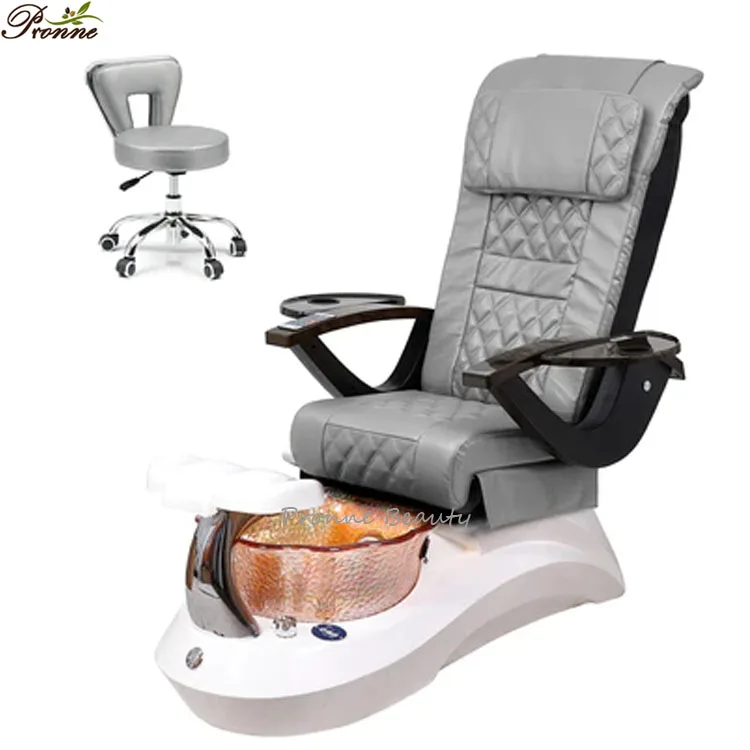 Pronnebeauty Hot selling popular good images royal t4 spa pedicure chairs with soaking basin