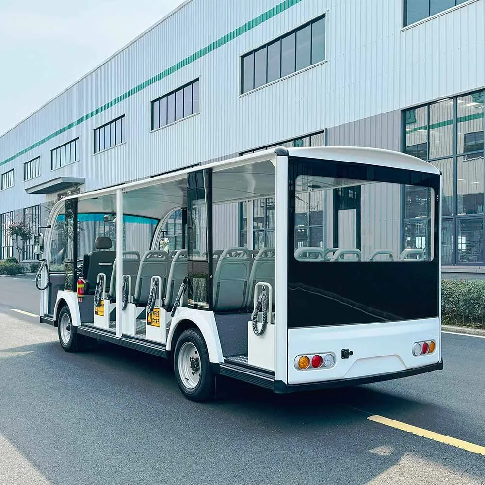 Electric Sightseeing Bus 8-17 Seater with air conditioning Tour Bus Mini electric sightseeing car for carrying passengers