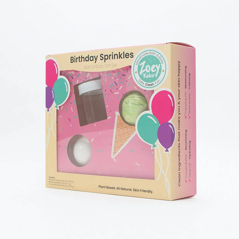 Custom Cut-out Window Packaging Full Color Printed Paper Gift Box Cardboard Soap Box with Clear Window