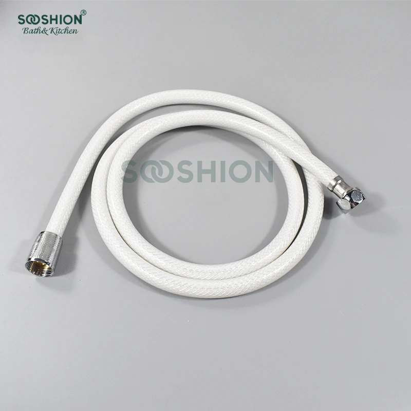 Bathroom White Color Bidet PVC Hose Cheap Accessories Plastic Muslim Shower Hose