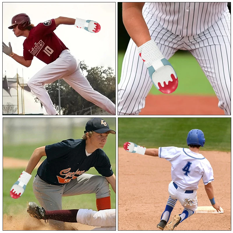 Colourful Ice Cream Right And Left Hand Custom Design Softball Baseball Sliding Mitt Youth Adult Sliding Mitts Baseball