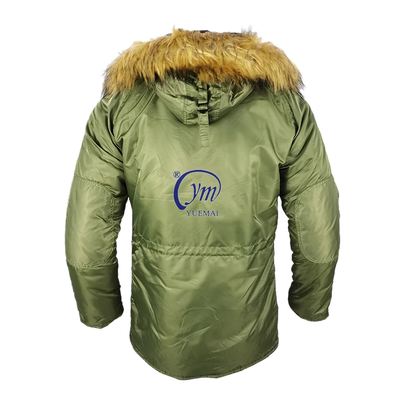 N3b Fur Hooded Thick Warm Men Winter Tactical Parka Russian Winter Coat
