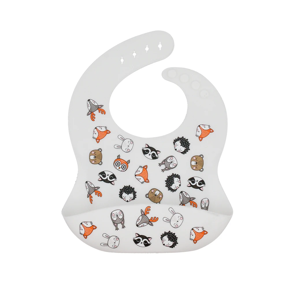 high quality the silicone bib washable Usable Newborn Newborn silicone bib