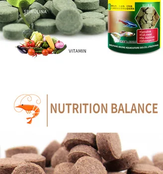aquarium fish feeder brine shrimp&spirulina tablet for aquarium fish food pet food