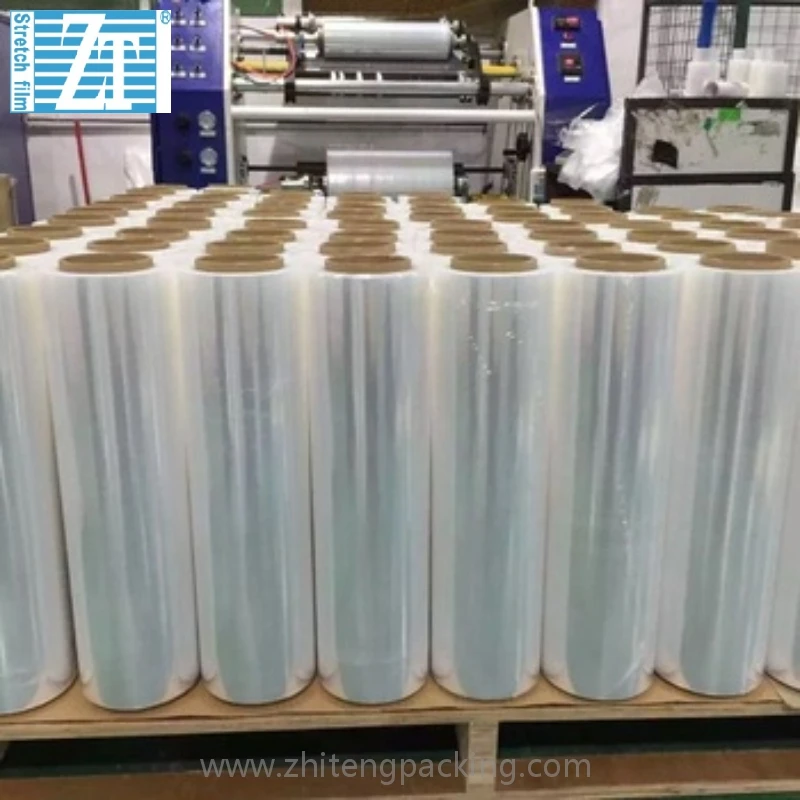 Wholesale Biodegradable Transparent LLDPE Stretch Wrap Cling Film Moisture-Proof  Packaging  pallet film plastic stretch film