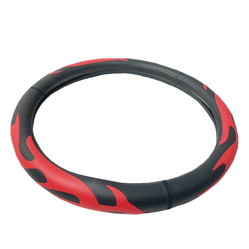 Universal Colorful PVC Car Steering Wheel Cover Anti-skid Durable 15 Inch