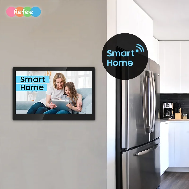 Refee Capacitive 15 Inch Wifi Android Control Interactive Monitor Smart Home Console Touch Lcd Screen Display