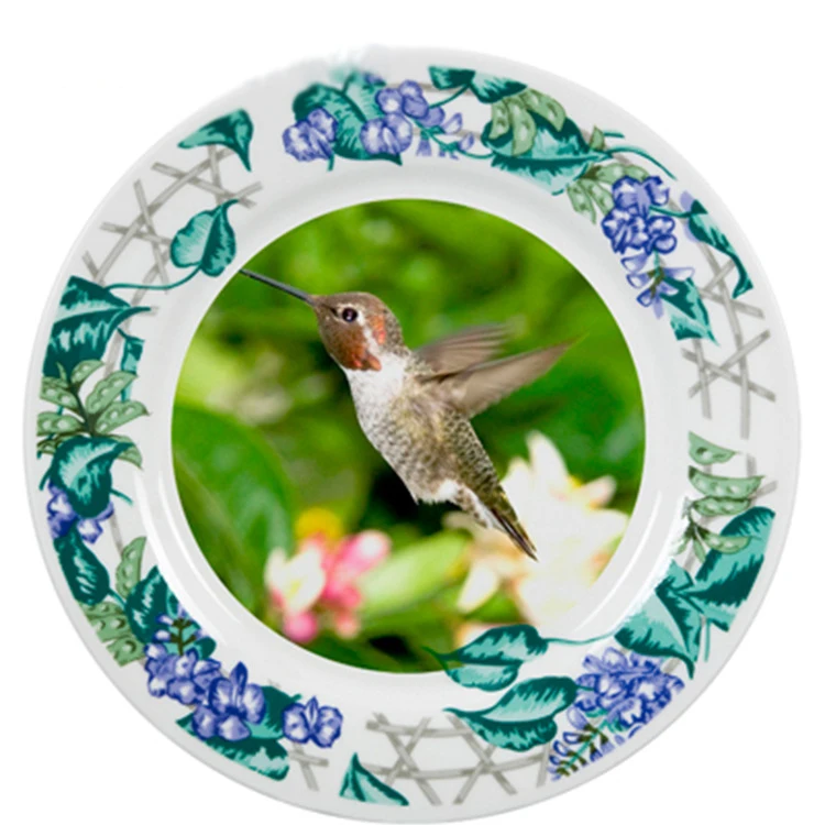 8 inch Custom Logo Sublimation Ceramic Plate Salad Pasta Ceramics Plates Dinnerware Plates