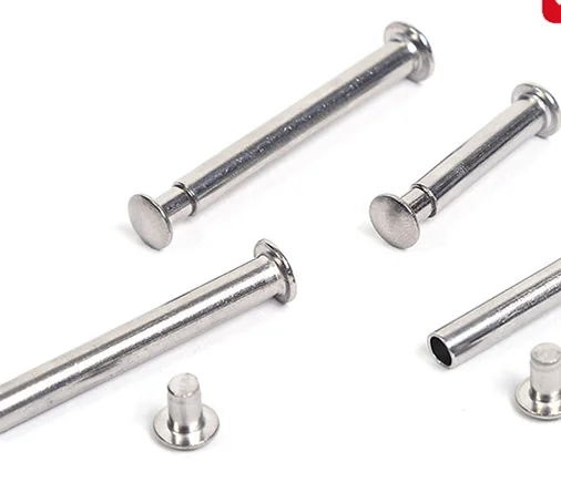 Полутрубчатая заклепка с плоской головкой