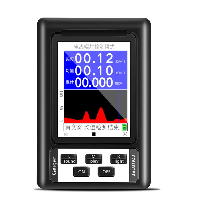 Ручной многофункциональный детектор радиации, тестер с монитором и измерителем уровня радиации