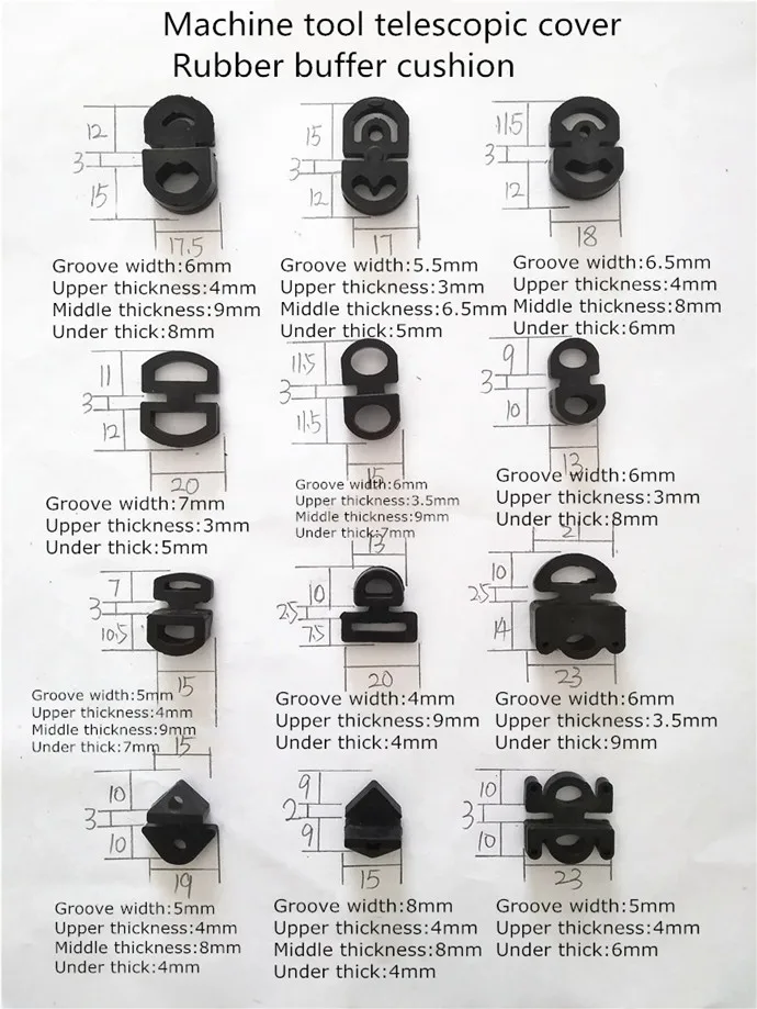 ZHONG DE Sell well comes in many sizes Nylon guide slide block for Metal Telescopic Cover nylon sheave