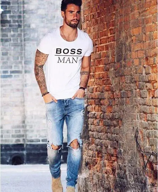 Stylish Letter Printing Design Toddler T-shirt Family Clothes Breathable Family Matching Outfits