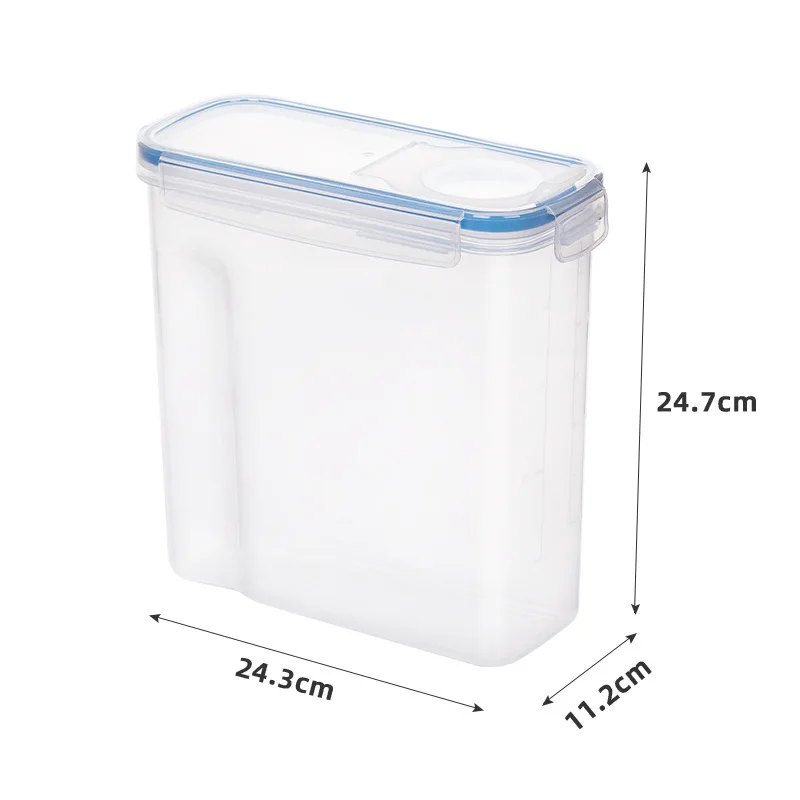 Plastic Cereal Storage Containers  Food Grade and BPA Free Practical Cereal Dispenser Ideal for Cornflakes Flour Storage