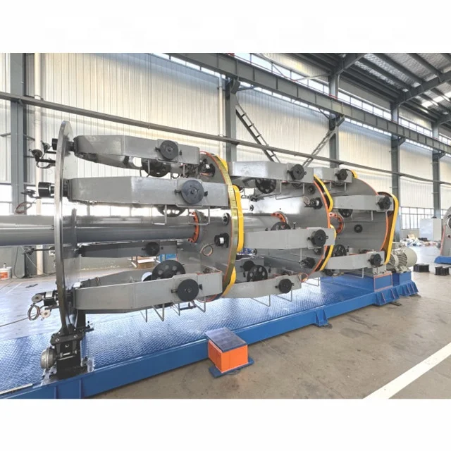 Planetary stranding machine to make cable and rope