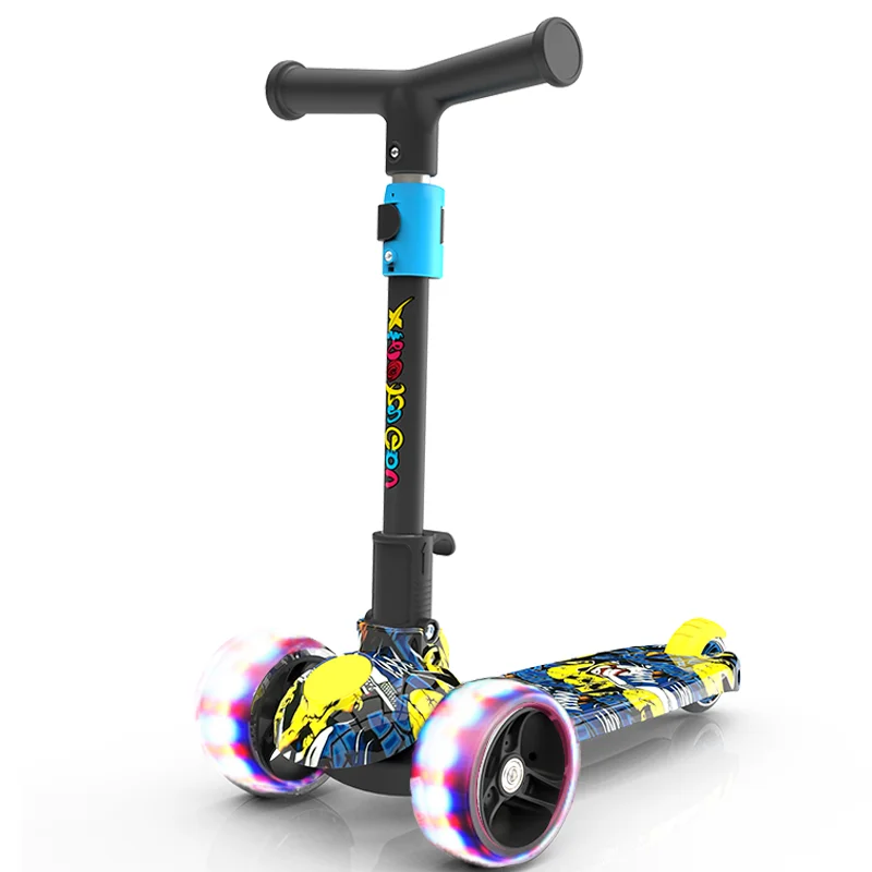 XKG детский скутер флэш скутер Сделано в Китае CE сертифицированный граффити трехколесный детский скутер