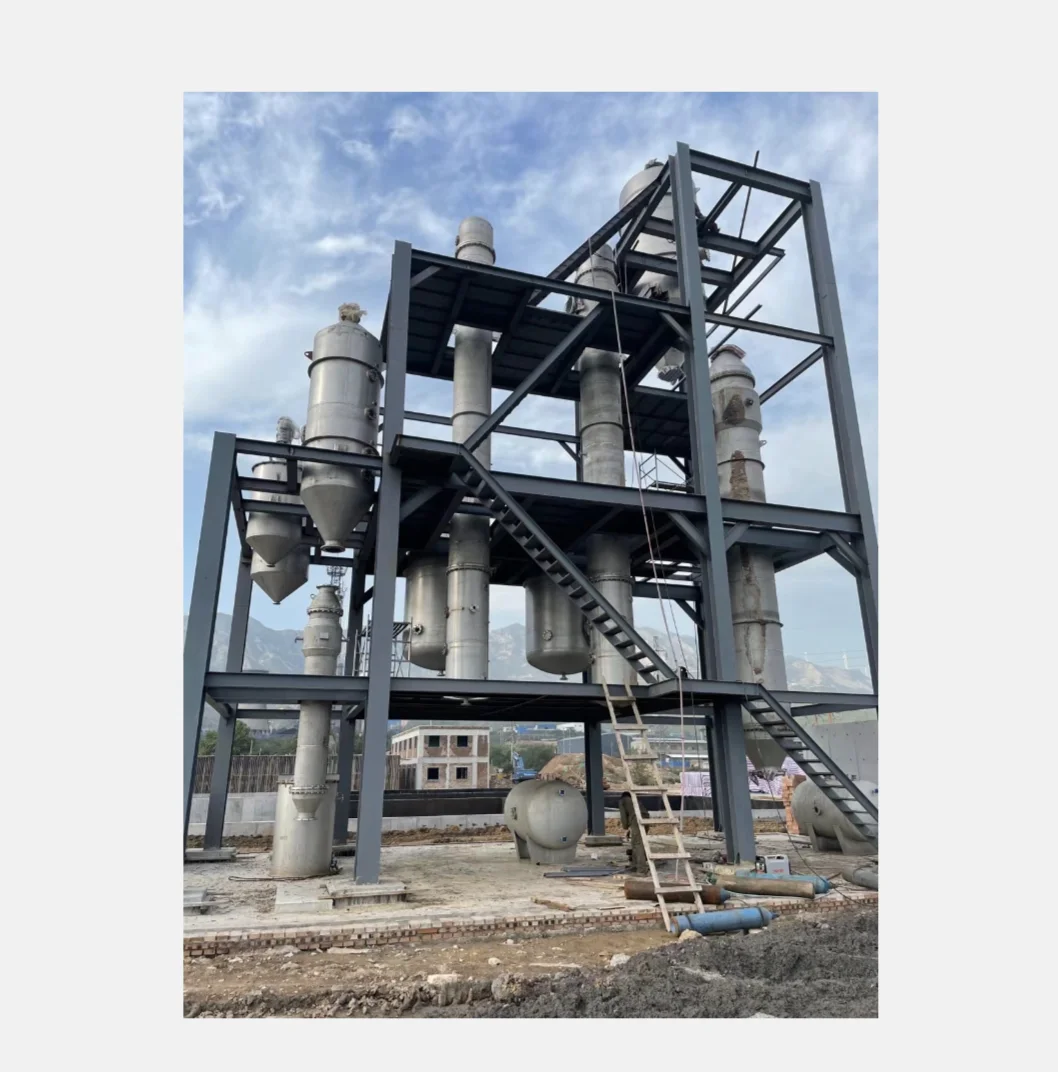 Forced Circulation MVR Evaporator System for thermal and vacuum evaporation and crystallization chemical wastewater desalination