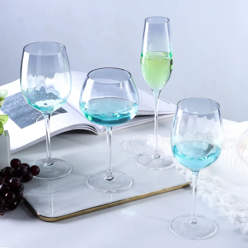 Factory Direct Selling Creative Gradient Red Wine Goblet Home Party Multicolor Red Wine Glass