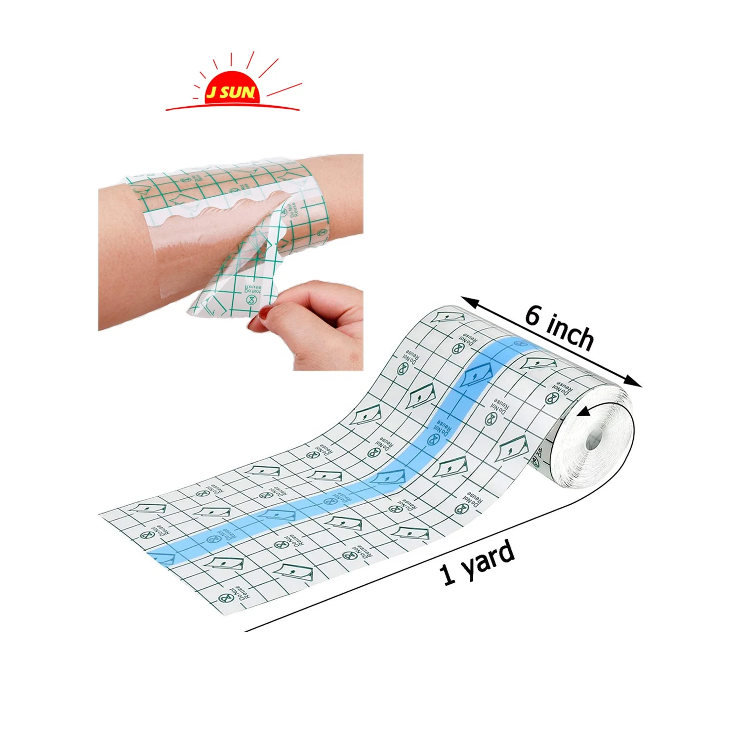 Waterproof tattoo bandages non allergy Tattoo Film Clear Adhesive transparent wound dressings OEM