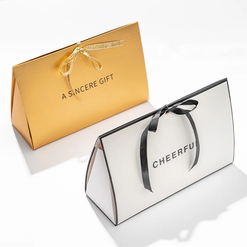 Pillow Shape Foldable Thank You Gift Package Sweet Candy Gift Packaging Paper Box For Wedding Favor