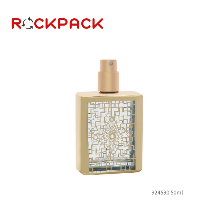 50ml Wholesales decorative arabic style attar perfume glass bottle