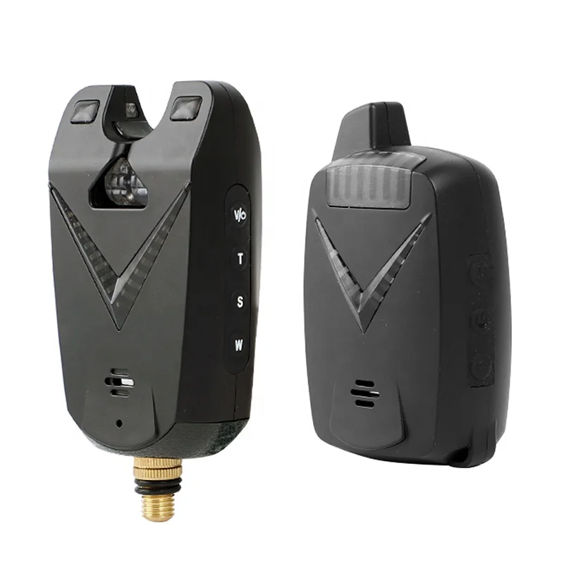 FA213-6+1Carp fishing tackle Model V lantern Colorful LED light High quality night wireless  fishing bite alarm set