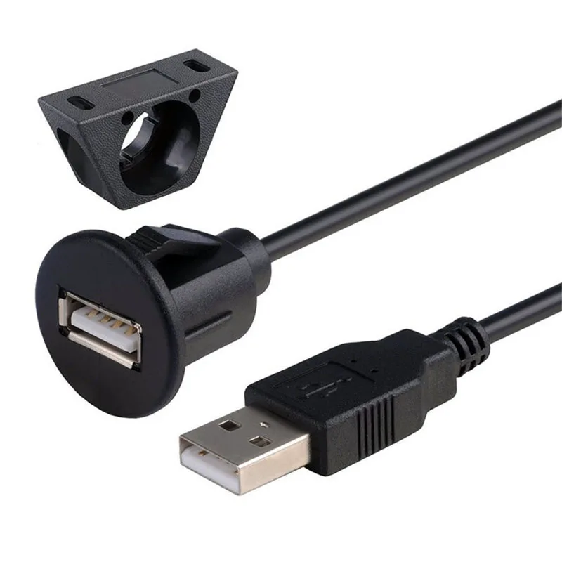 Universal usb extension socket for car with data transfer + charging