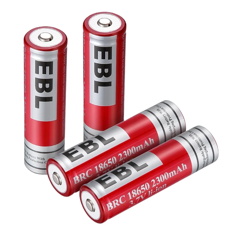 EBL 18650 3.7v 2300mAh Li-ion Rechargeable Lithium Battery For Toys Flashlights