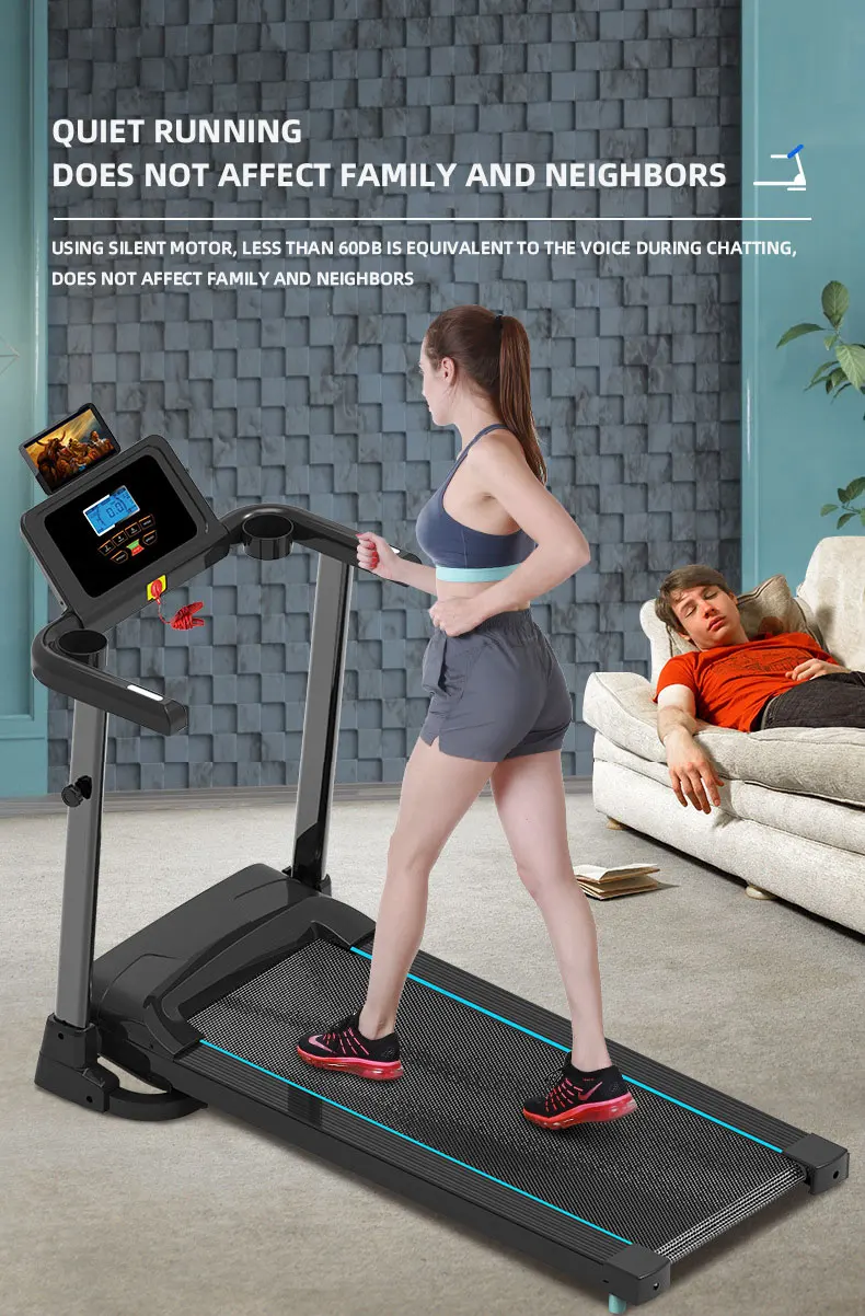 2021 Verified Wholesale Price Foldable Portable Treadmill With Spare Parts